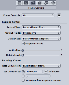 Frame Controls